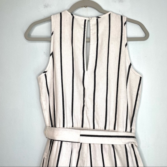 Anthropologie Drew Striped Wide Leg Cropped Jumpsuit Small - Picture 6 of 15